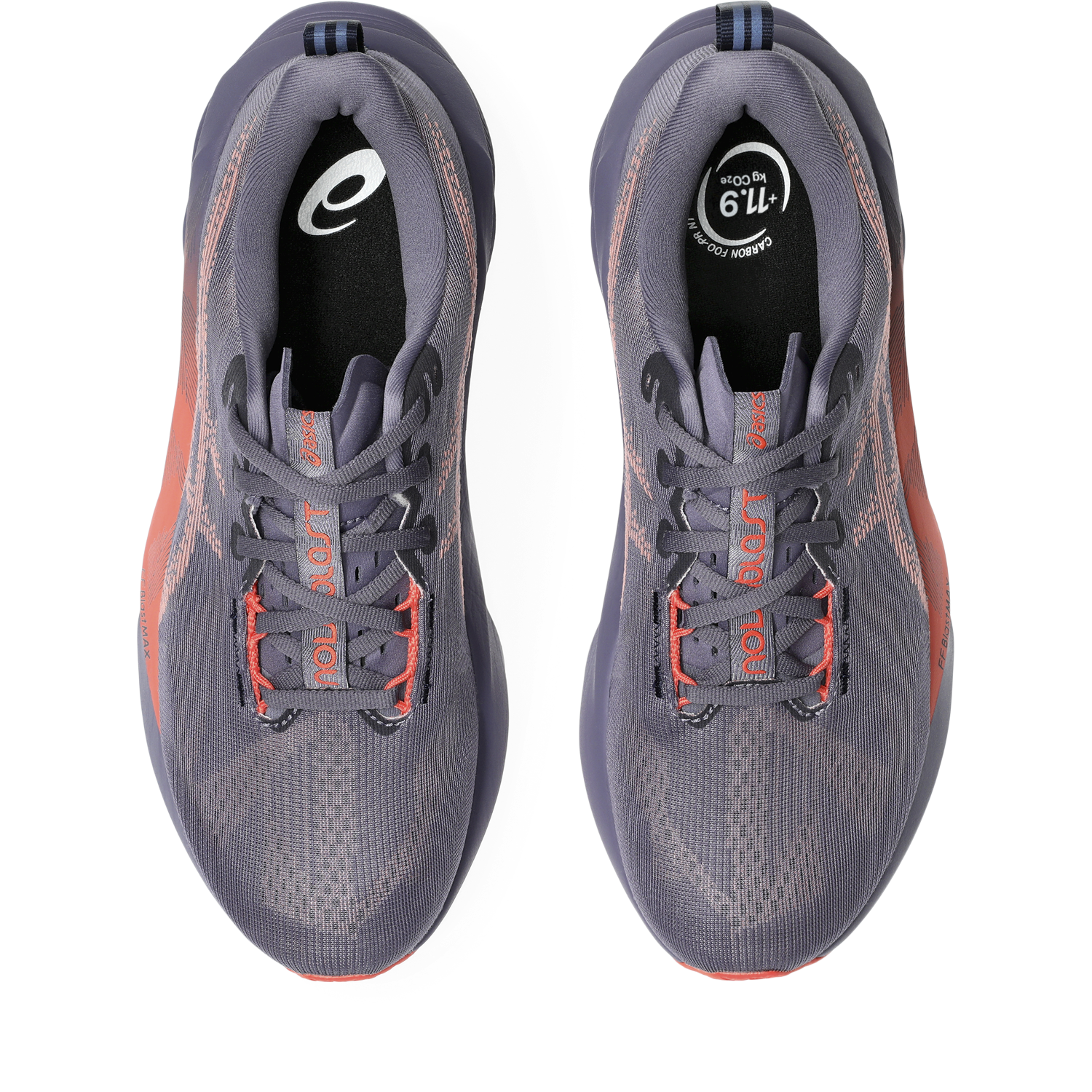 Asics Novablast 5 Men's - Greyish Purple/Coral Reef
