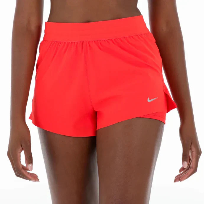 Nike Swift Dri-FIT Mid-Rise 2-in-1 Running Shorts Women's - Light Crimson/Reflective Silver
