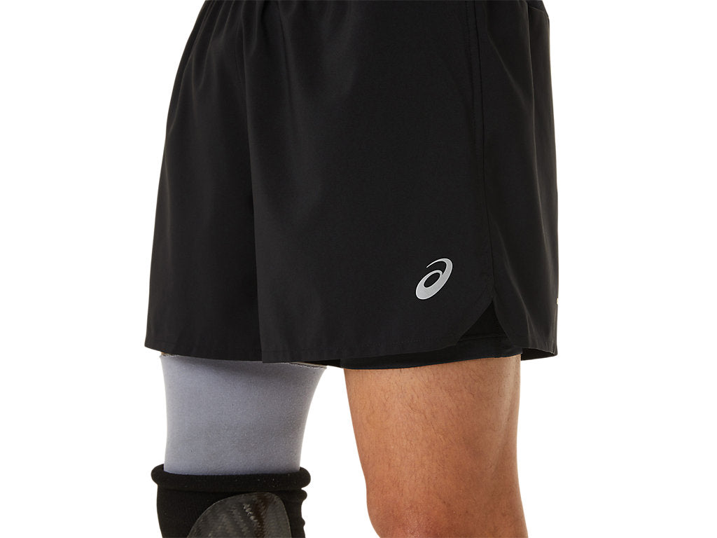 Asics road 2 in 1 5" shorts Men's -Performance Black