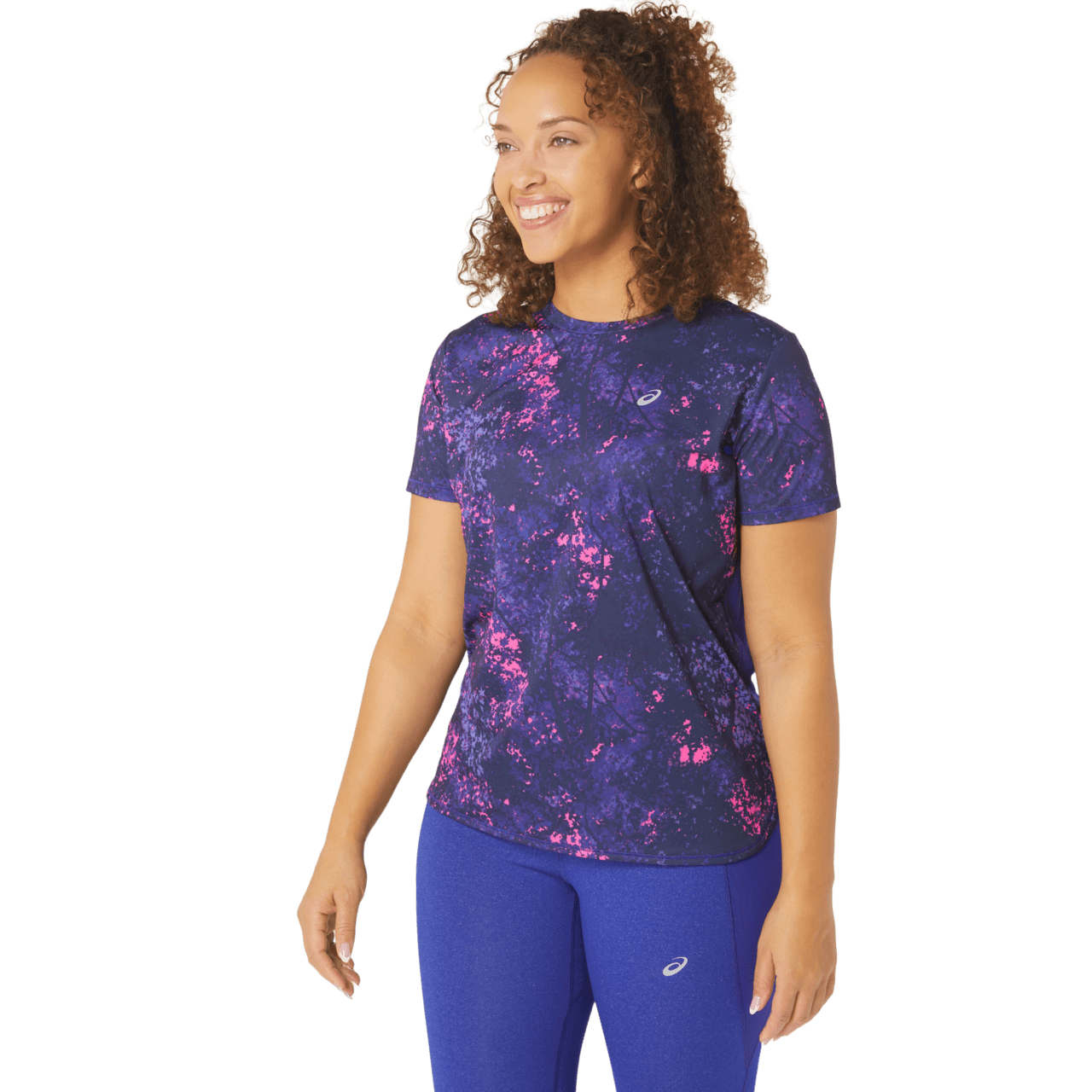 Asics All Over Print Short Sleeve Top Women's