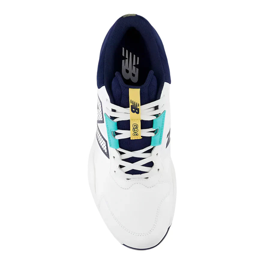 New Balance M696v6 Wide Men's - White/NB Navy/Cyber Jade