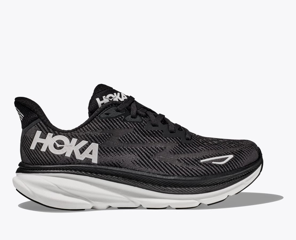 Hoka Clifton 9 Wide Men's - Black/White