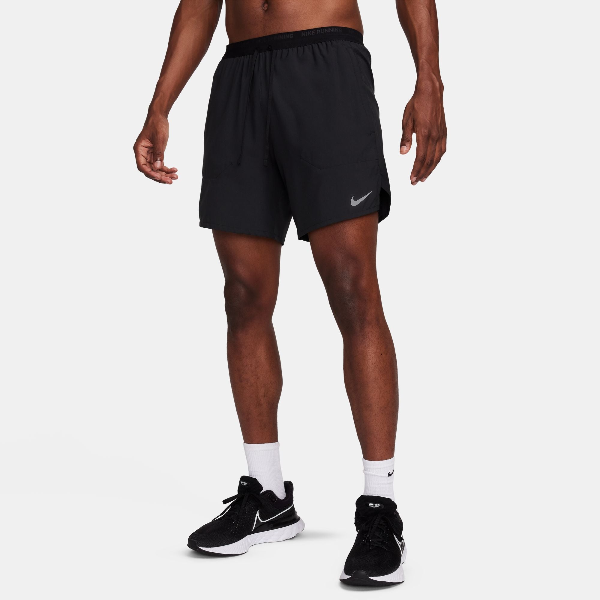 Nike Stride Men's Dri-FIT 2-in-1 Running Shorts - Black/Black/Black