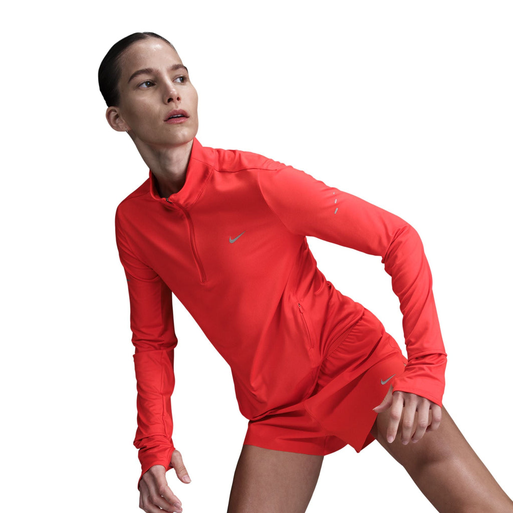 Nike Swift Women's Dri-FIT UV 1/4-Zip Running Top - Light Crimson
