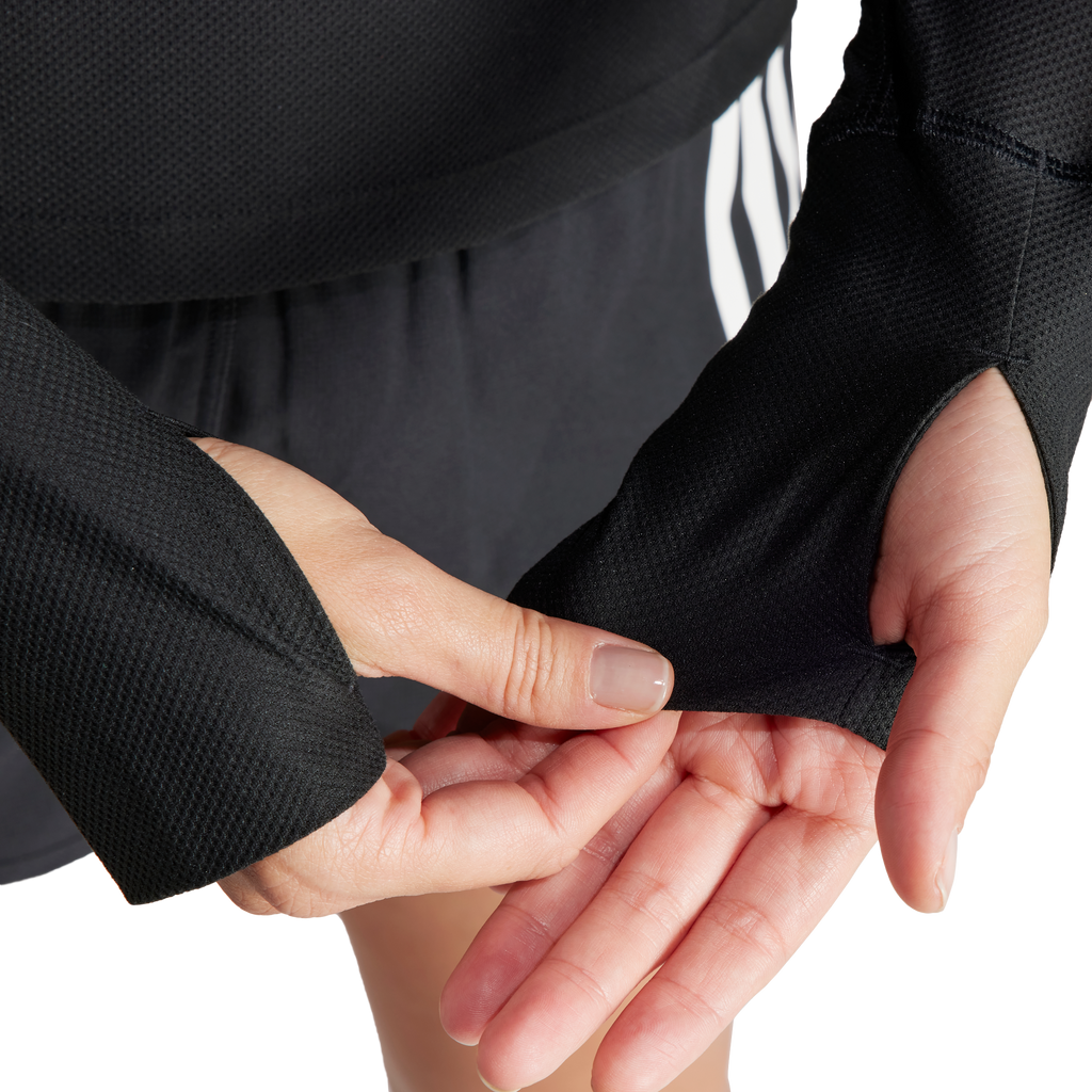 ADIDAS OWN THE RUN LONG SLEEVE TEE WOMEN'S - BLACK