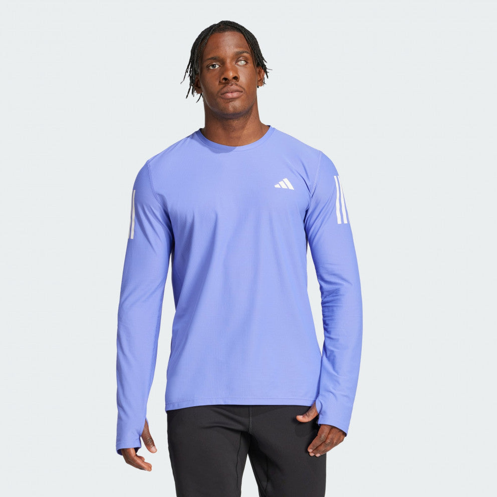 Adidas Run It Long Sleeve Shirt - Semi Cobalt Blue