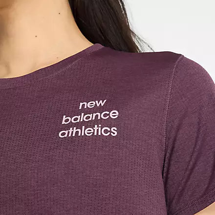 New Balance Athletics Graphic T-Shirt Women's - Plum Brown Heather